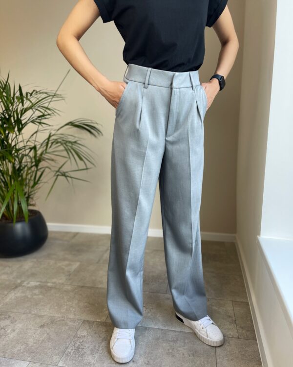 Klasikinės kelnės “wide leg grey”