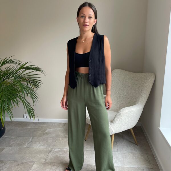 Kelnes su linu “chaki”