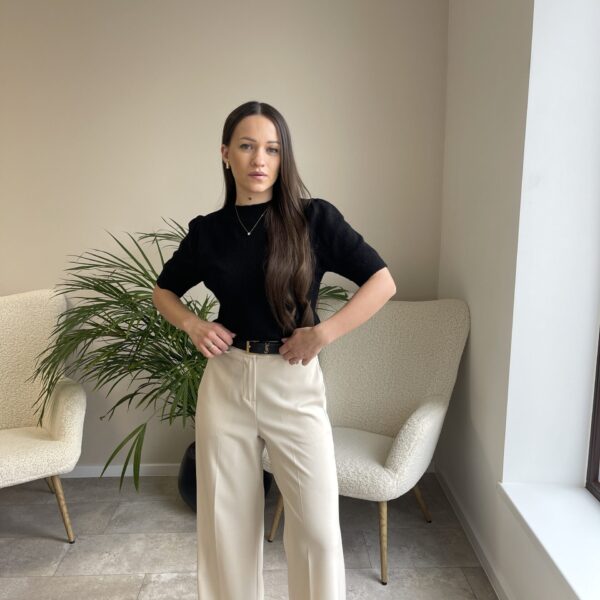 Klasikinės kelnės "LIGHT CREAMY"