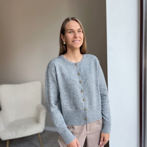 Pilkas megztinis “Golden”