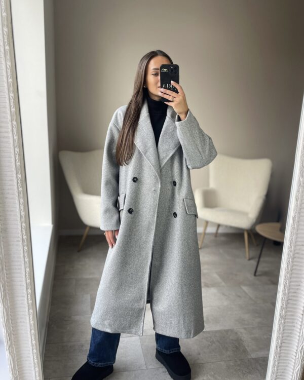 Pilkas paltas “Merioll”