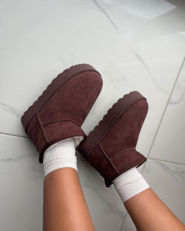 UGG stiliaus rudi aulinukai su platforma