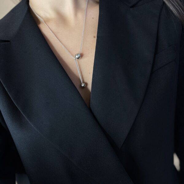 Grandinėlė su rutuliukais “Silver”