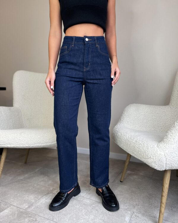 Tamsiai mėlyni džinsai “Short dark”