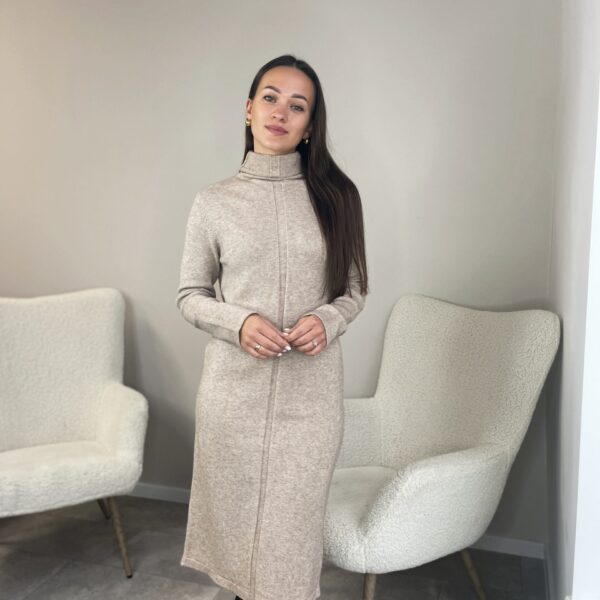 Beige suknelė “Wide”