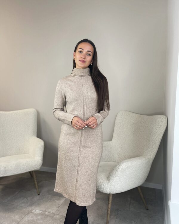Beige suknelė “Wide”