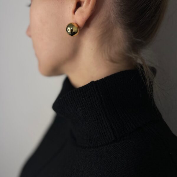 Apvalūs, lengvi auskarai “Gold”