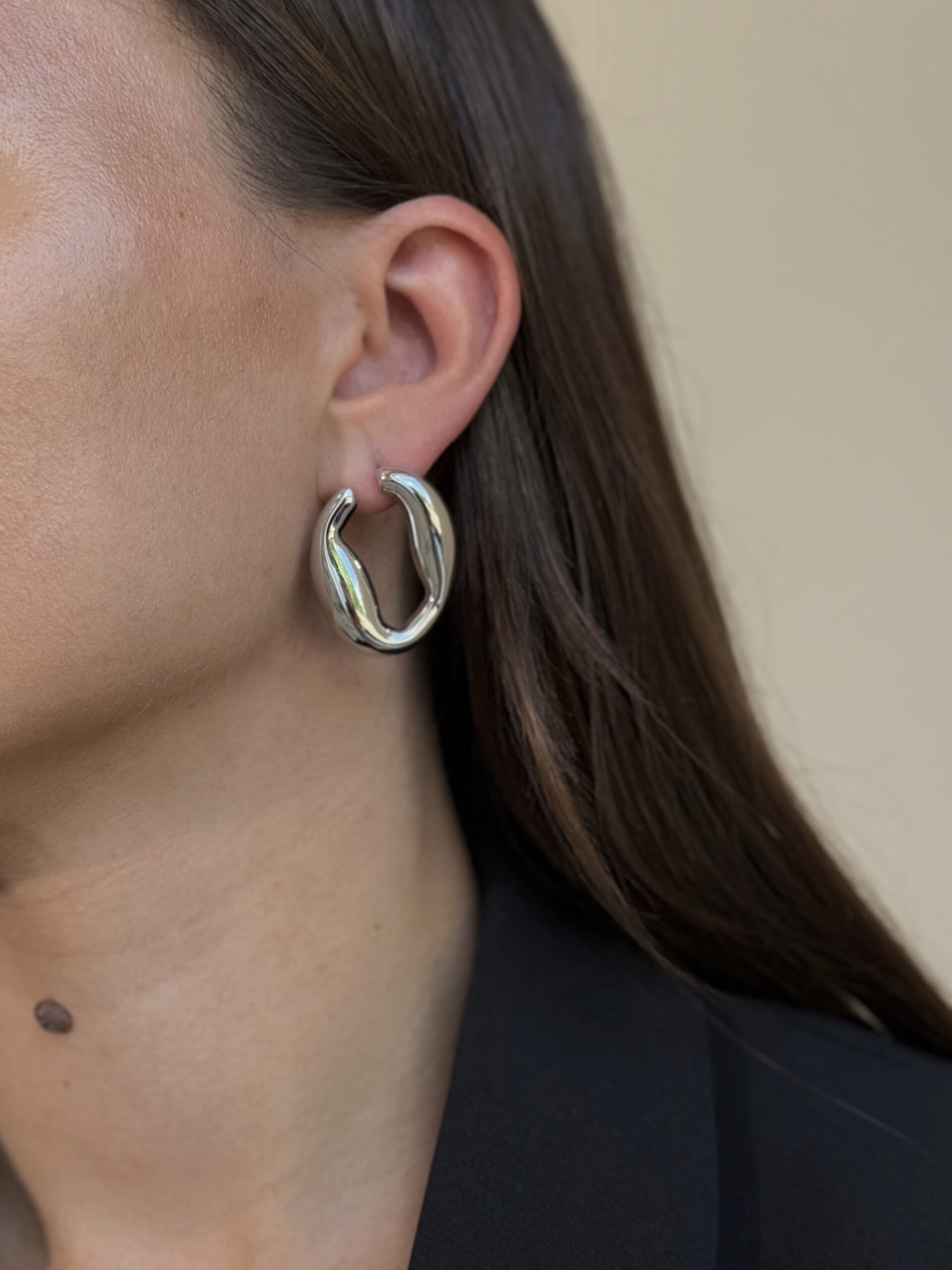 Dvigubi, lengvi auskarai “Silver”