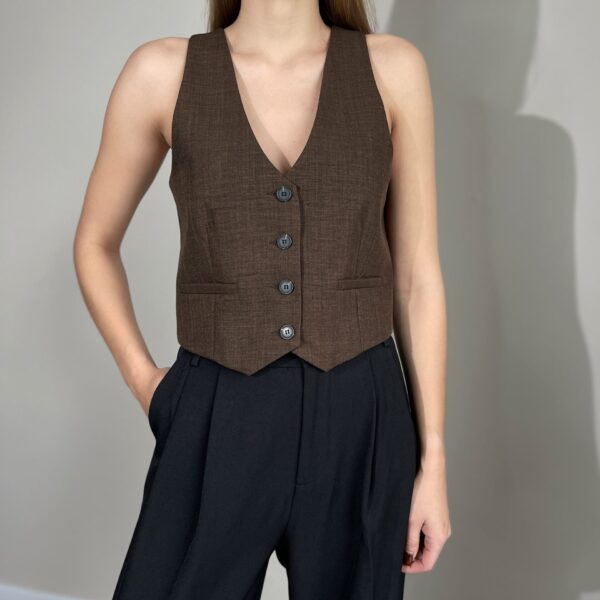 Ruda klasikinė liemenė