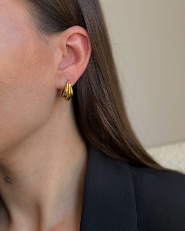 Kriauklių formos auskarai “Gold”