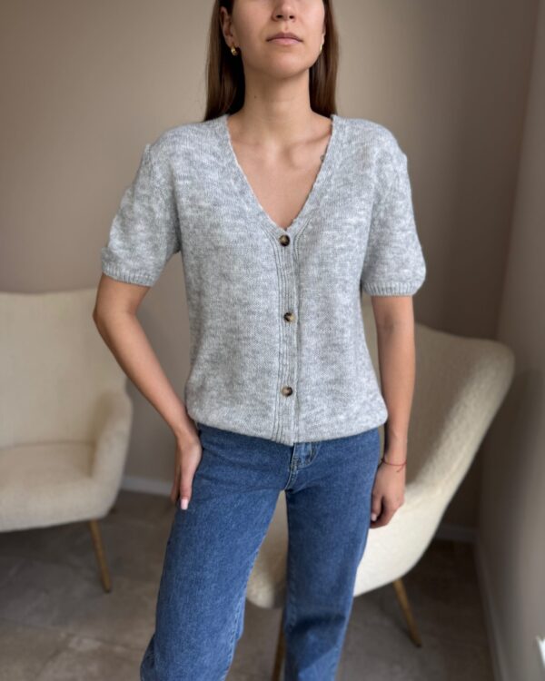 Bazinis megztinis su sagomis “Beige”