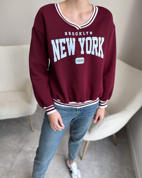 Bordo džemperis “New York”