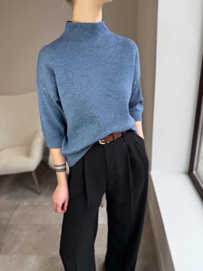 Megztinis “Blue cachemire”