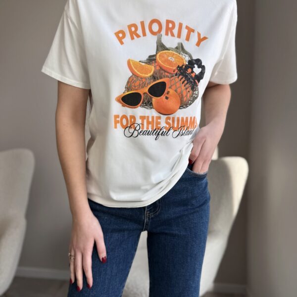 Marškinėliai “Priority White”