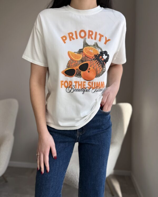 Marškinėliai “Priority White”