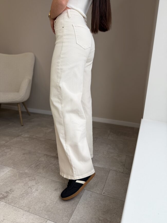 Tamprūs beige džinsai “Wide leg” - Image 4