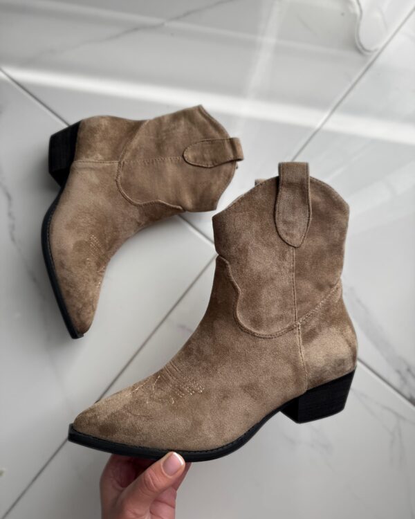 Trumpi rudi kaubojiški batai