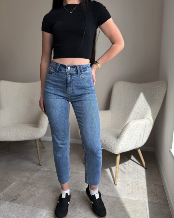 Mėlyni džinsai “Straight cut”