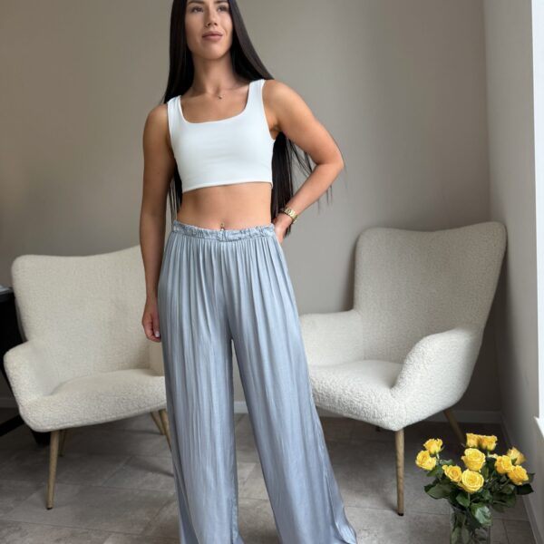 Labai ilgos viskozinės kelnės Pilkos