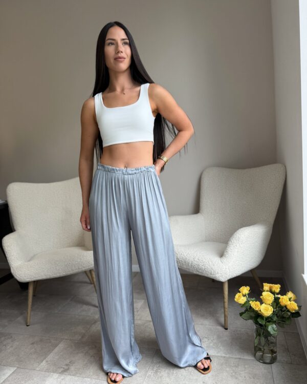 Labai ilgos viskozinės kelnės Pilkos