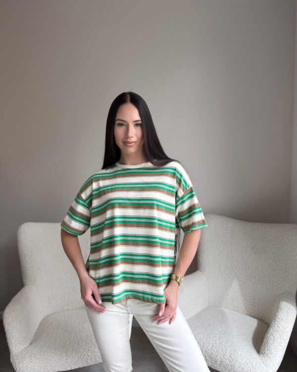 Marškinėliai “Green striped”