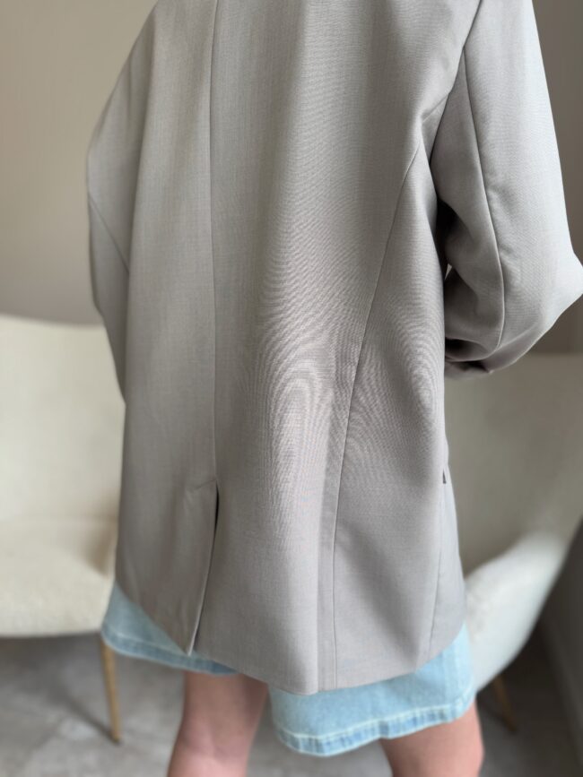 Švarkas Oversize Chaki spalva - Image 4