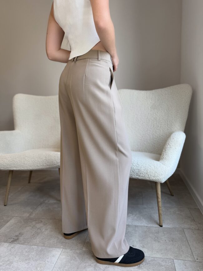 Klasikinės kelnės “Beige IVI” - Image 2