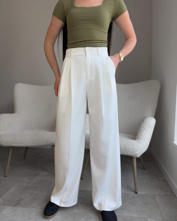 Klasikinės baltos kelnės