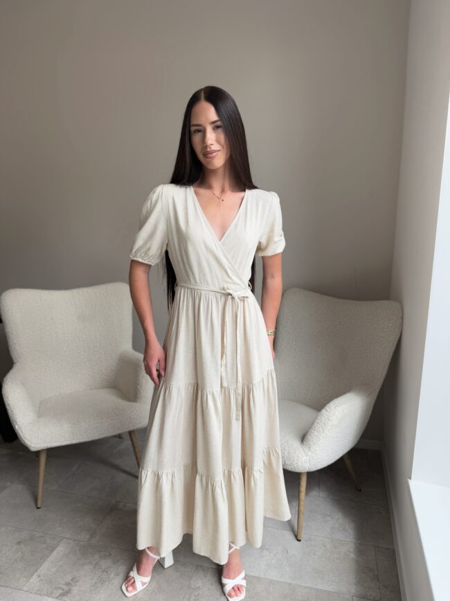 Suknelė ilga Beige - Image 2