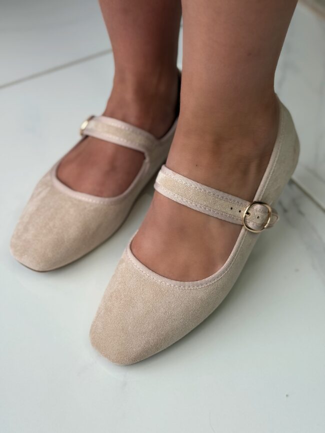 Verstos eko odos beige balerinos