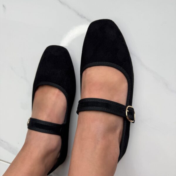 Verstos eko odos juodos balerinos