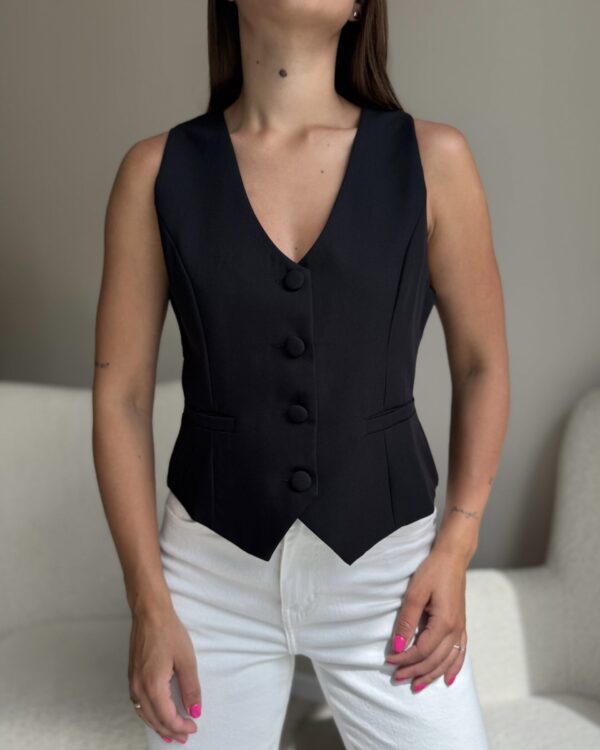 Klasikinė liemenė Juoda spalva