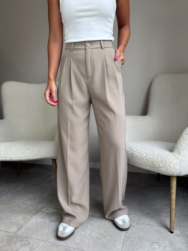 Klasikinės kelnės “Beige Sofia”