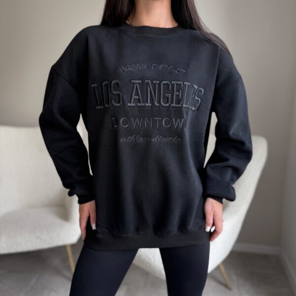 Aukštos kokybė juodas džemperis Los Angeles