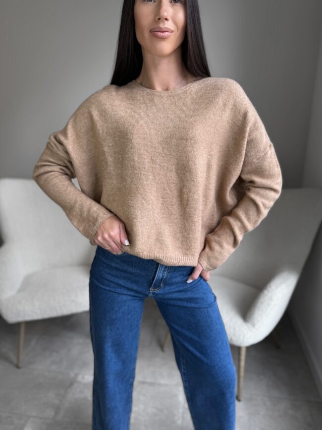 Megztinis Uni Brown