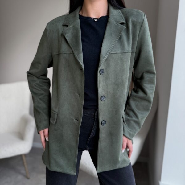 Zomšinis chaki švarkas