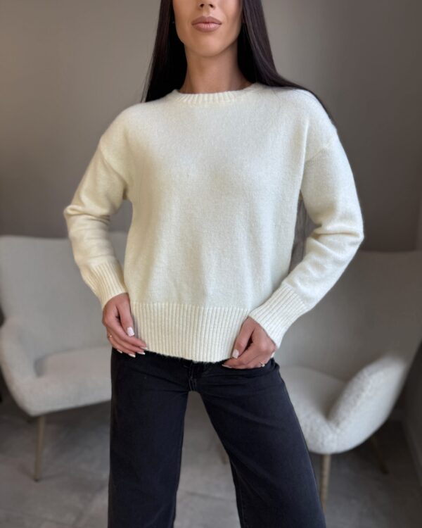 Universalus megztinis Uni Ecru