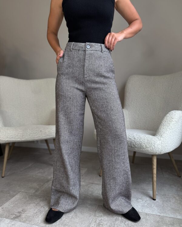 Klasikinės šiltos kelnės Brown