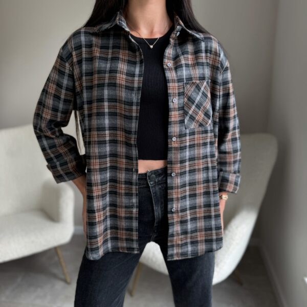 Languoti marškiniai Grey