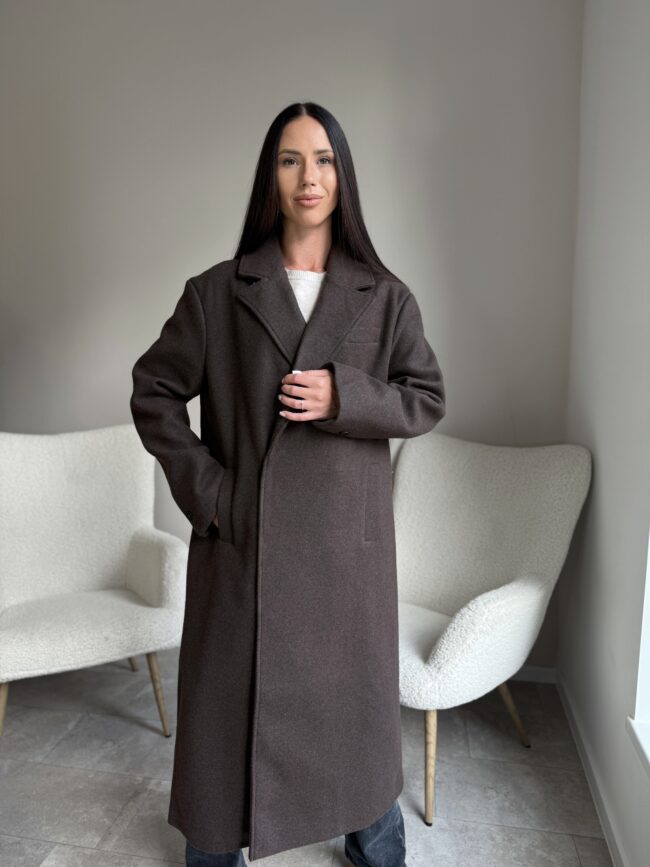 Rudas ilgas paltas - Image 3