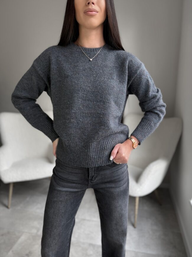 Universalus megztinis Uni Grey