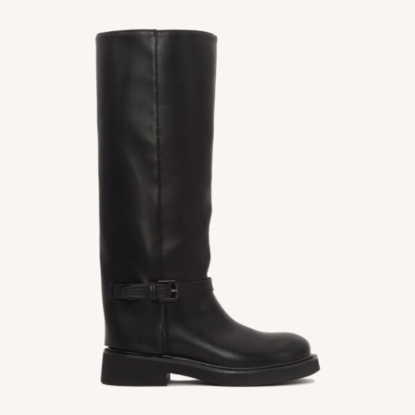 Juodi ilgaauliai batai juoda sagtis