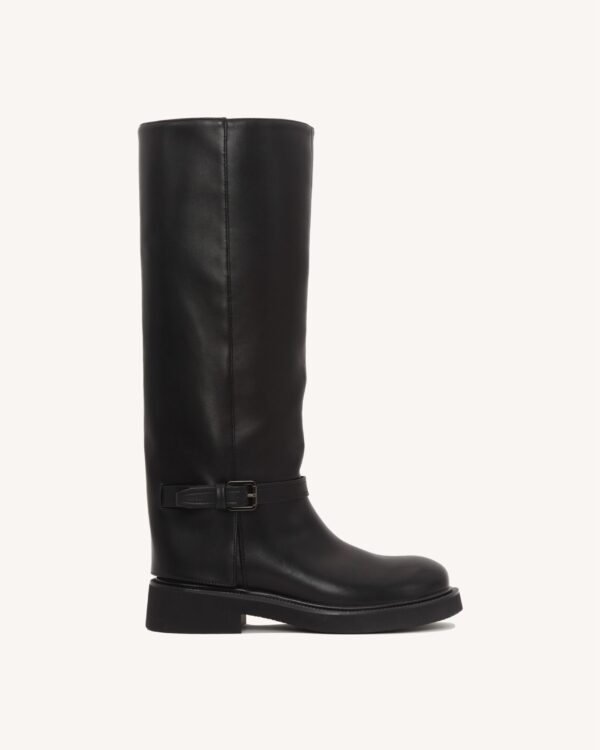 Juodi ilgaauliai batai juoda sagtis