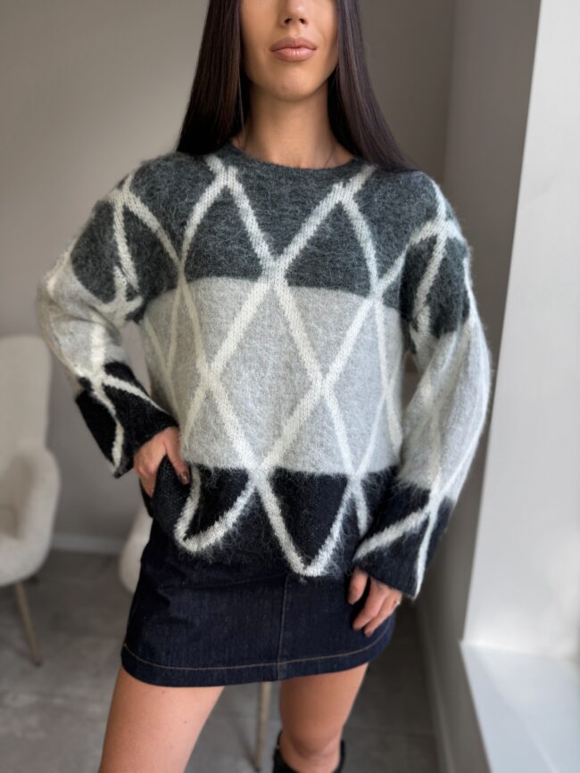 Megztinis Soft Grey