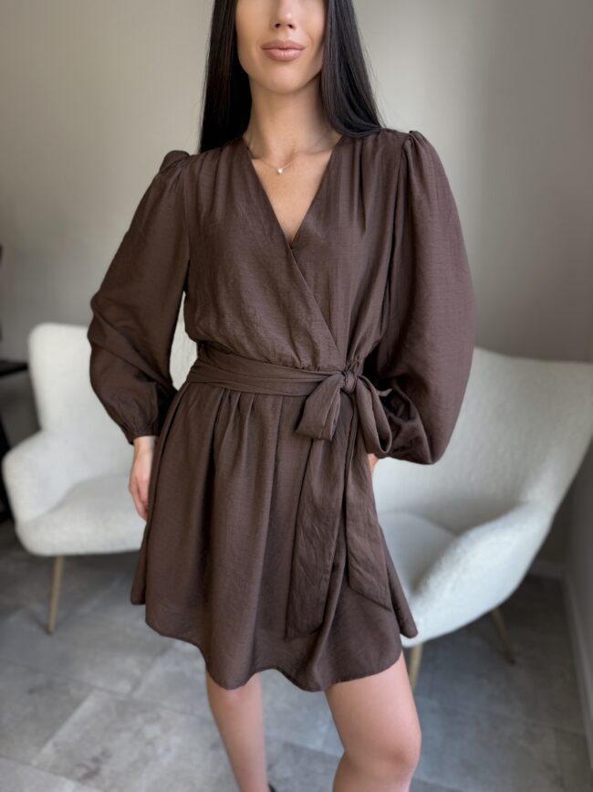 Ruda suknelė LILI Choco - Image 2