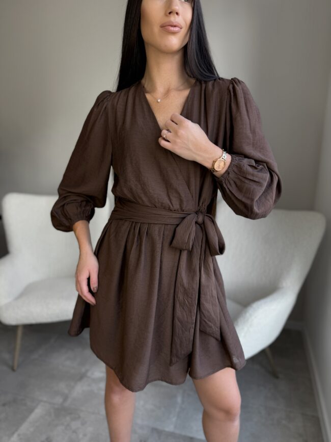 Ruda suknelė LILI Choco - Image 3