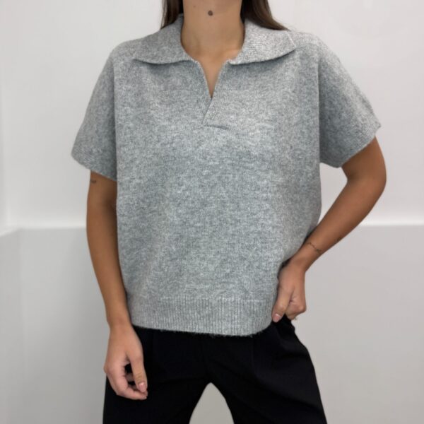 Universalus megztinis su vilna Grey