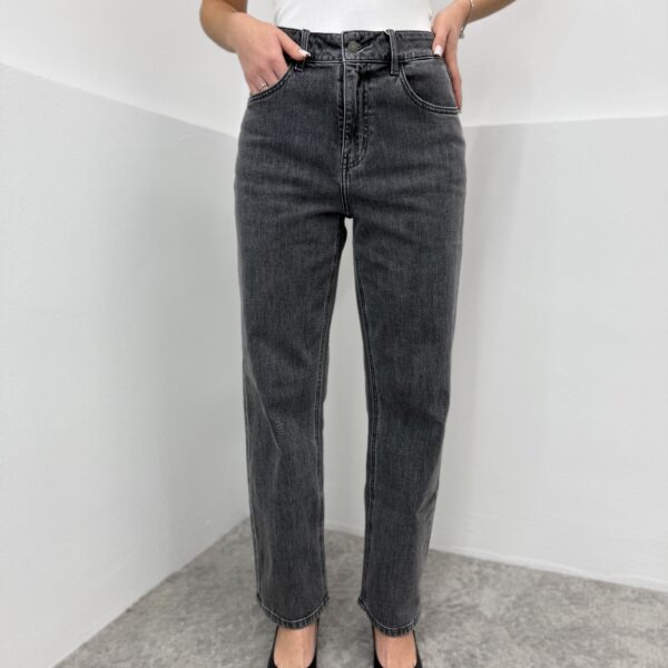 Džinsai tamsiai pilki Short Grey