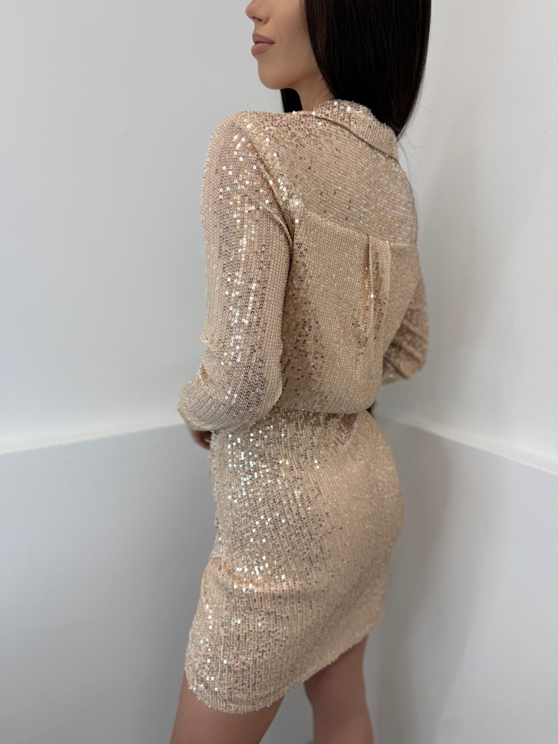 Žėrinti suknelė Gold - Image 4