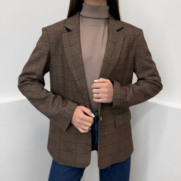 Klasikinis rudas švarkas Choco